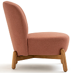 Кресло на деревянных ножках Olguin Pink Chair варинант исполнения - 3 | Loft Concept в Барнауле