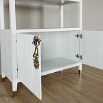 Стеллаж со стеклянными полками Elsa Dreams White варинант исполнения - 4 | Loft Concept в Барнауле