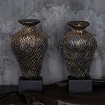 Вазы «Парные» на деревянных основаниях варинант исполнения - 1 | Loft Concept в Барнауле
