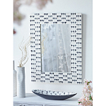 Прямоугольное зеркало с инкрустацией раковинами устриц Mother оf Pearl Facets варинант исполнения - 6 | Loft Concept в Барнауле