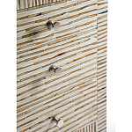 Тумбочка прикроватная Bogense Bone Inlay Bedside Beige варинант исполнения - 3 | Loft Concept в Барнауле