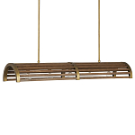 Люстра линейная полукруглой формы Wooden Horseshoe варинант исполнения - 4 | Loft Concept в Барнауле