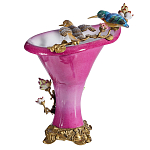 Ваза розового цвета из фарфора с птичкми и цветущими ветвями Garden of Eden варинант исполнения - 2 | Loft Concept в Барнауле