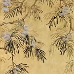 Обои ручная роспись Silk Tree Original colourway on Gold Bullion gilded paper варинант исполнения - 1 | Loft Concept в Барнауле