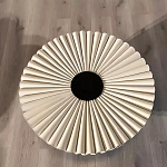 Дизайнерский журнальный стол круглый с фактурной столешницей Ifike варинант исполнения - 1 | Loft Concept в Барнауле