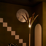 Обои ручная роспись Chez Nina by India Mahdavi Standard colourway on Perfect Green slub silk варинант исполнения - 2 | Loft Concept в Барнауле