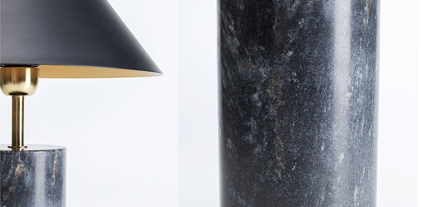Настольная лампа из темно-синего мрамора - Loft-Concept в Барнауле