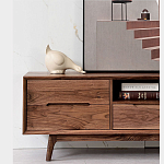 Тумба под телевизориз массива дерева TV Stand made of Walnut Wood варинант исполнения - 3 | Loft Concept в Барнауле