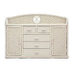 Комод из натурального ротанга Weavella белый варинант исполнения - 1 | Loft Concept в Барнауле