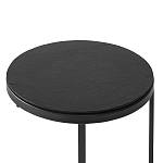 Кофейный столик круглый чёрный Compact Loft варинант исполнения - 3 | Loft Concept в Барнауле