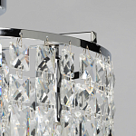 Потолочный светильник круглый с прозрачными подвесками Lunet варинант исполнения - 13 | Loft Concept в Барнауле