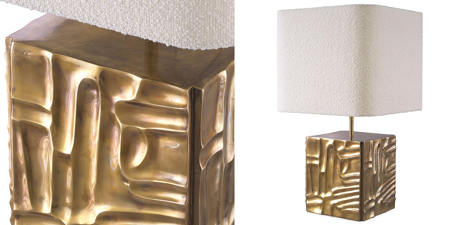 Настольная лампа Eichholtz Table Lamp Oregon Bouclé Настольная лампа Eichholtz Table Lamp Oregon Bouclé - Loft-Concept в Барнауле
