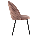 Мягкий стул в велюре пыльно-розового цвета Miruna Chair варинант исполнения - 5 | Loft Concept в Барнауле