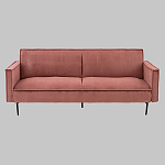 Диван современный вельветовый прямой Worcester Коралл варинант исполнения - 2 | Loft Concept в Барнауле