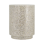 Приставной столик с рисунком из раковин устриц Bone Inlay варинант исполнения - 2 | Loft Concept в Барнауле