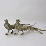 Статуэтка бронзовая пара Фазаны золотые Bronze Birds варинант исполнения - 1 | Loft Concept в Барнауле
