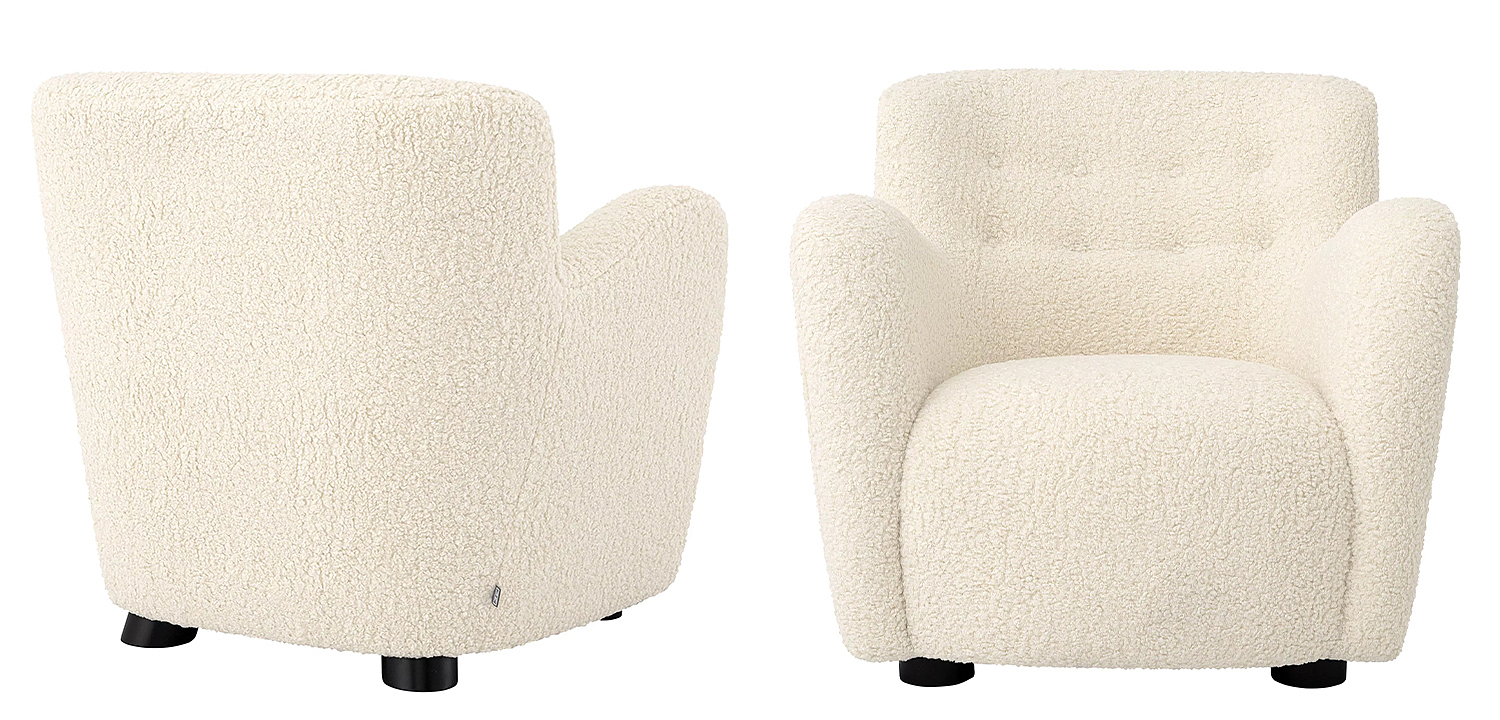 Кресло Eichholtz Chair Bixby White Кресло Eichholtz Chair Bixby White - Loft-Concept в Барнауле