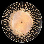 Бра с белым рельефным плафоном и стеклом с рисунком FLOW варинант исполнения - 1 | Loft Concept в Барнауле