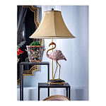 Настольная лампа с абажуром Розовый Фламинго Porcelain Flamingo Lamp варинант исполнения - 2 | Loft Concept в Барнауле