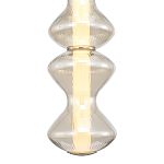 Подвесной светильник светодиодный с стеклянным волнообразным плафоном Amphora of Light варинант исполнения - 4 | Loft Concept в Барнауле