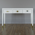 Дизайнерский Письменный стол Elsa Dreams White с тремя ящиками варинант исполнения - 1 | Loft Concept в Барнауле