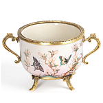 Фарфоровая чаша с бронзовыми элементами Eden Garden варинант исполнения - 1 | Loft Concept в Барнауле