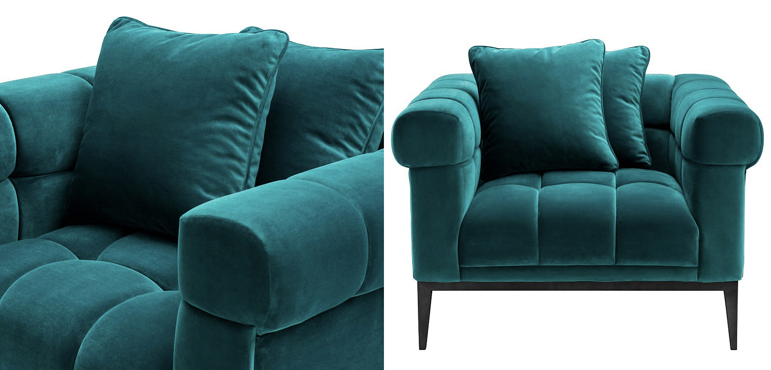 Кресло Eichholtz Chair Aurelio sea green Кресло Eichholtz Chair Aurelio sea green - Loft-Concept в Барнауле