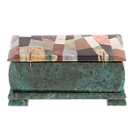 Шкатулка с мозаикой из натуральных камней Stone Casket варинант исполнения - 4 | Loft Concept в Барнауле