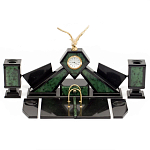 Настольный канцелярский набор из нефрита с декором в виде орла Golden Eagle варинант исполнения - 1 | Loft Concept в Барнауле