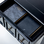 Черная тумба с выдвижным ящиком Monica варинант исполнения - 4 | Loft Concept в Барнауле