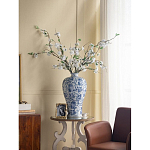 Ваза фарфоровая высокая с синими цветочными мотивами Independence варинант исполнения - 5 | Loft Concept в Барнауле