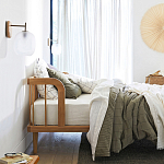 Кровать из массива дуба с пружинным блоком Mateta варинант исполнения - 8 | Loft Concept в Барнауле