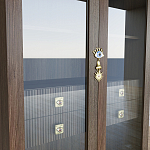 Дизайнерский шкаф витрина Elsa Dreams Walnut с 4-мя ящиками варинант исполнения - 5 | Loft Concept в Барнауле