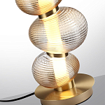 Настольная лампа с 3-мя рифлеными стеклянными шарами Marcelh Light варинант исполнения - 4 | Loft Concept в Барнауле