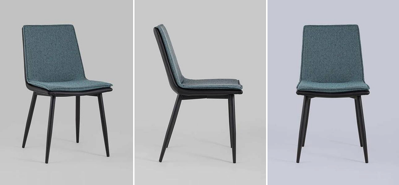 Стул Melissa Chair Серо-Синий Рогожка Стул Melissa Chair Серо-Синий Рогожка - Loft-Concept в Барнауле