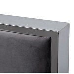 Кровать двуспальная серая с высоким мягким изголовьем Heart of the Bedroom варинант исполнения - 2 | Loft Concept в Барнауле