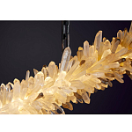 Люстра линейная светодиодная из необработанных кристаллов Mountain Comet варинант исполнения - 1 | Loft Concept в Барнауле