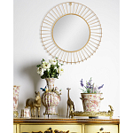 Зеркало круглое настенное в металлической оправе Modern Mirror Space варинант исполнения - 4 | Loft Concept в Барнауле