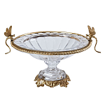 Чаша из прозрачного стекла с рельефным ободком и фигурками стрекоз Eden Garden варинант исполнения - 1 | Loft Concept в Барнауле