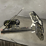 Подставка под благовония из эпоксидной смолы с цветами черная Epoxy Resin Flowers Incense Stand Black варинант исполнения - 4 | Loft Concept в Барнауле