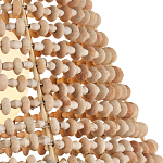 Подвесной светильник в форме колокола из деревянных бусин Wooden Beads варинант исполнения - 2 | Loft Concept в Барнауле