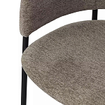 Стул полукруглый с каркасом из металла и мягким сиденьем и спинкой Soft Chenille варинант исполнения - 2 | Loft Concept в Барнауле