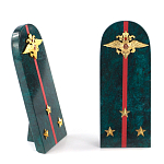 Сувенир Погон МВД из натурального камня змеевик Souvenir Epaulets варинант исполнения - 3 | Loft Concept в Барнауле