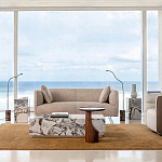 Приставной столик из массива дерева Walnut варинант исполнения - 8 | Loft Concept в Барнауле