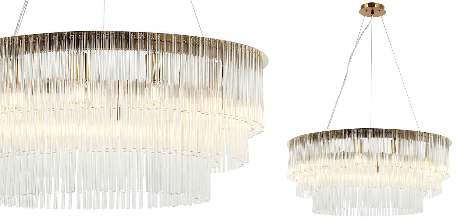 Люстра Harrison Chandelier gold 12 lamp Люстра Harrison Chandelier gold 12 lamp - Loft-Concept в Барнауле