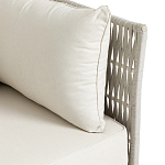 Диван садовый с плетеными ремешками и спинкой  Kleo варинант исполнения - 3 | Loft Concept в Барнауле