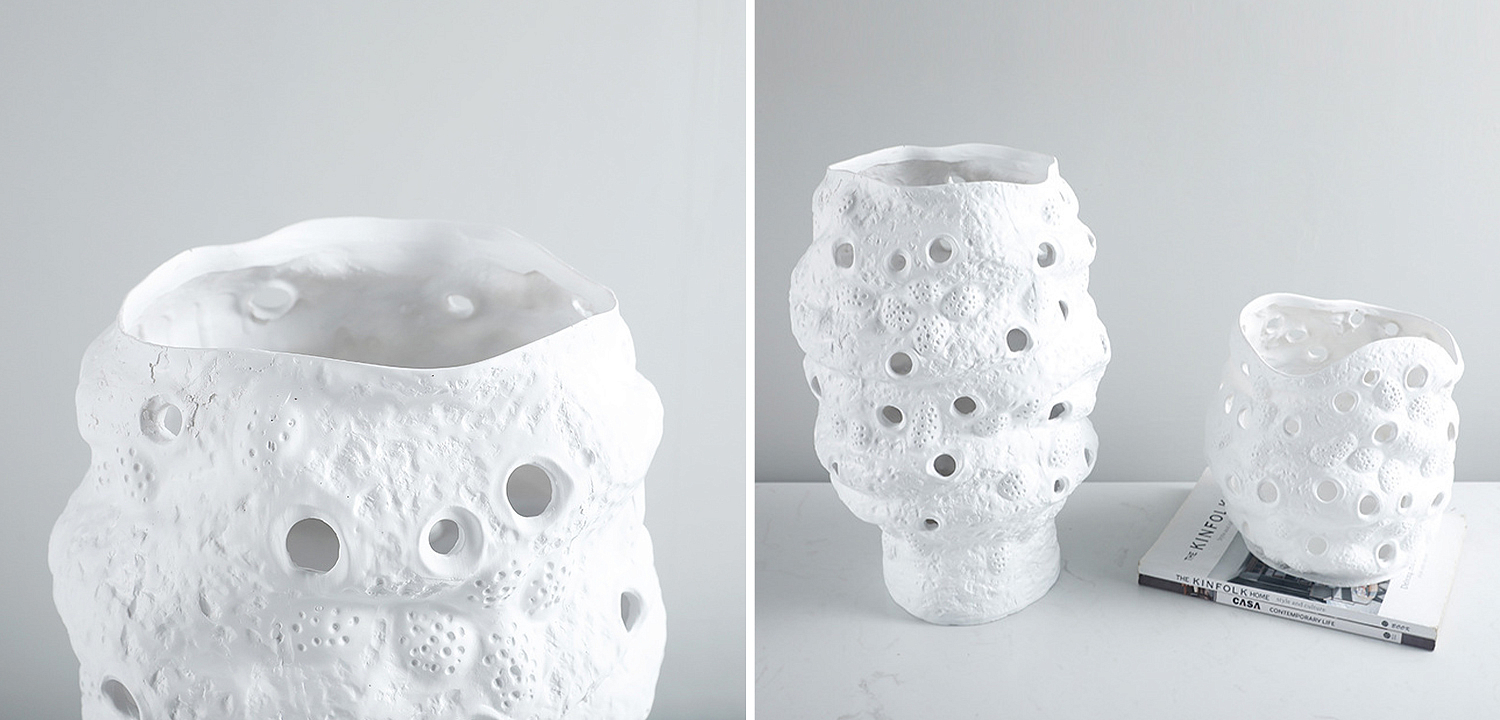 Ваза белая Rie White Vase S Ваза белая Rie White Vase S - Loft-Concept в Барнауле