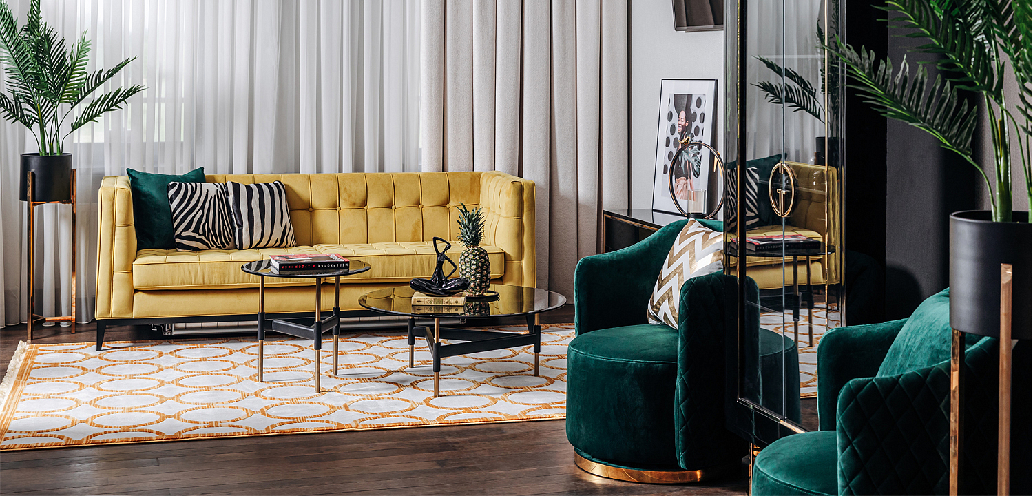 Кофейный стол Monreale Dark Glass - Loft-Concept в Барнауле