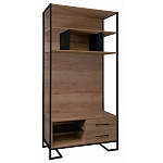 Стеллаж под TV в стиле лофт с открытыми полками и ящиками Urban Style Space варинант исполнения - 1 | Loft Concept в Барнауле