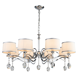 Люстра цвета хром с хрустальным декором DAYODORE D93 см